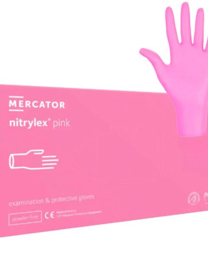 Manusi roz nitril nepudrate Nitrylex