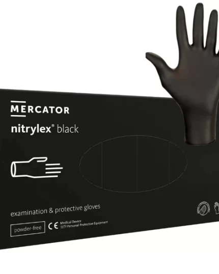 Manusi nitril nepudrate negre Nitrylex