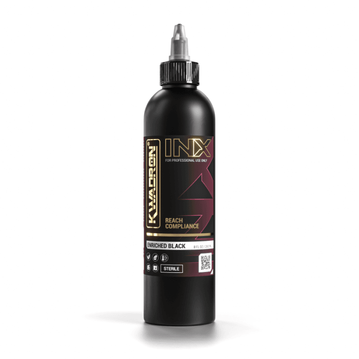 Tus tatuaje Kwadron Inx- Enriched Black 240ml